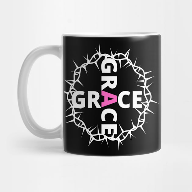 Grace With Thorn Crown Christian Design by kissedbygrace